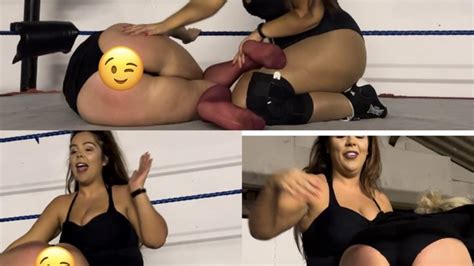 Curvy Female Wrestler Spanking Match Nadia Sapphire
