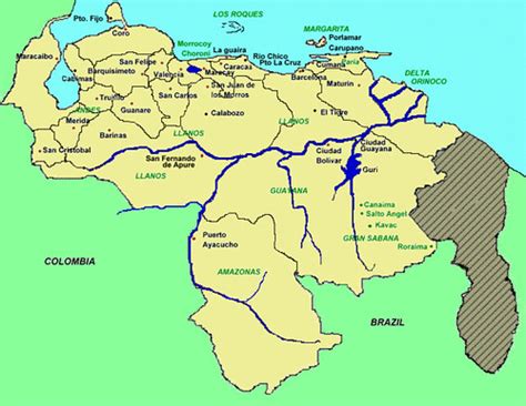 Mapa De Venezuela Blogitravel Viajes Y Turismo Información