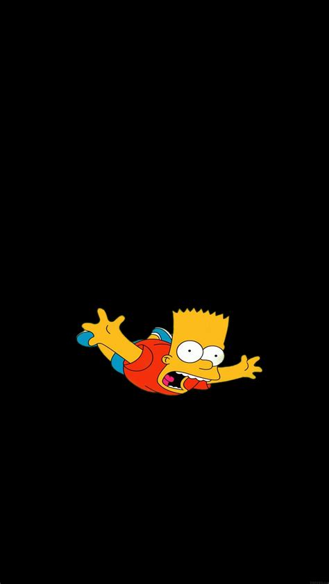 Iphone Wallpaper Ag70 Bart Simpson Funny Cute Illlust
