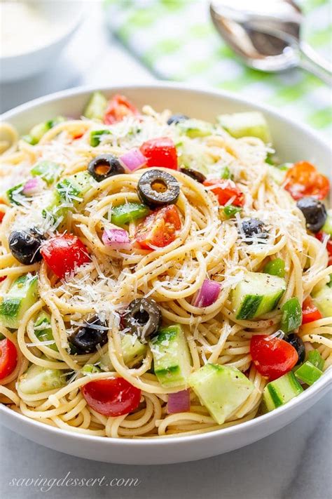 Spaghetti Salad Recipe Saving Room For Dessert