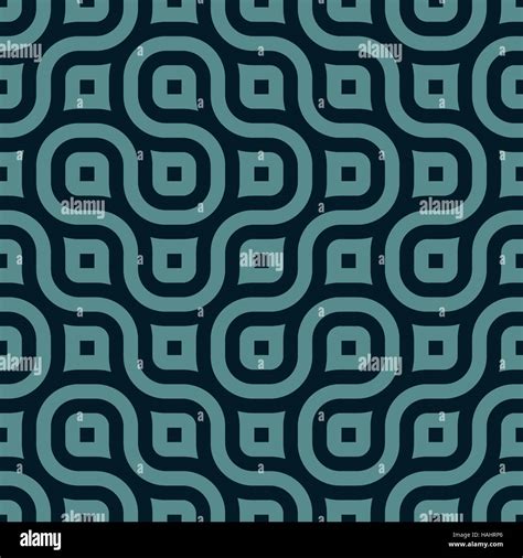 Vector Seamless Rounded Shape Geometric Irregular Pattern Stock Vector