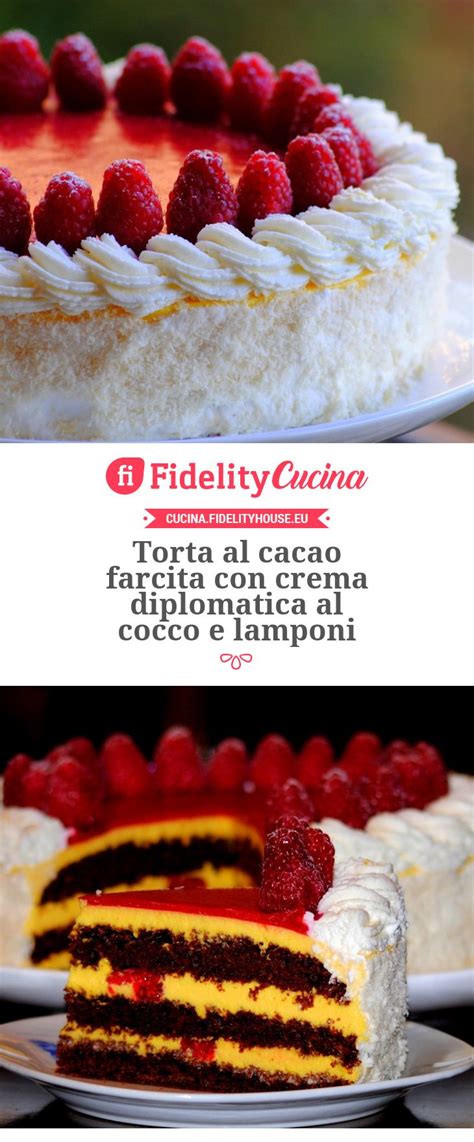 40g cacao amaro in polvere perugina. Torta al cacao farcita con crema diplomatica al cocco e ...