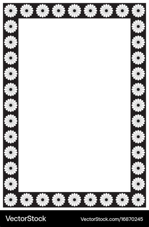 Page Border Designs For A4 Flowers