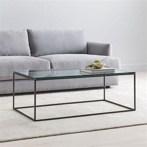 The table, perfect for a living room, family room, or study. Streamline Coffee Table - Glass | west elm Australia