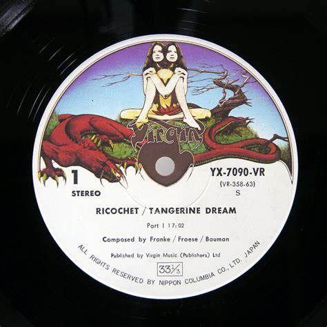 Tangerine Dream Ricochet Virgin Yx7090vr Japan Vinyl Lp Ebay
