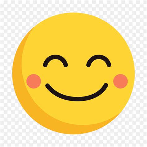 Cute Face With Smile Emoji Vectors On Transparent Background Png