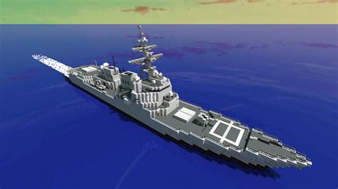 Minecraft Arleigh Burke Destroyer By Craftyfoxe On Deviantart