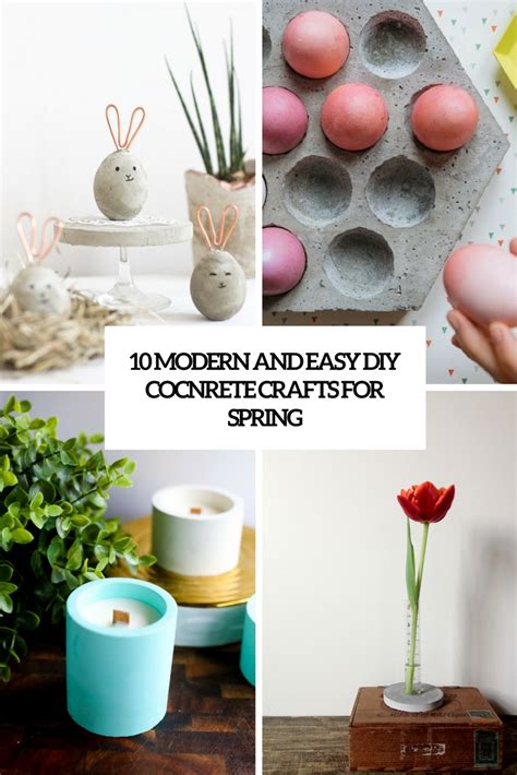 10 Modern And Easy DIY Concrete Crafts For Spring - Shelterness