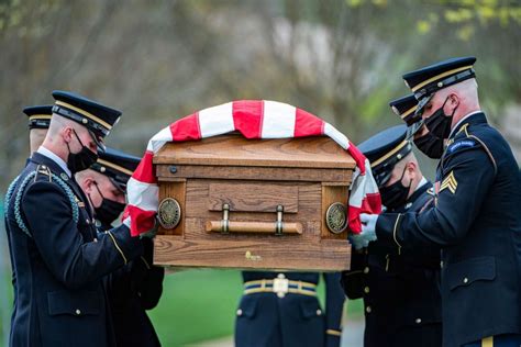 At Arlington National Cemetery Military Funeral Includes Social