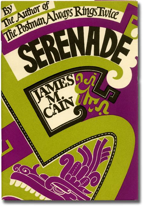 Serenade James M Cain First Edition