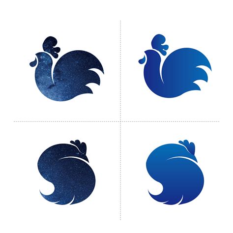 标志设计 动物拟人化 以鸡为元素的图形化logo平面标志龙璐 原创作品 站酷 Zcool
