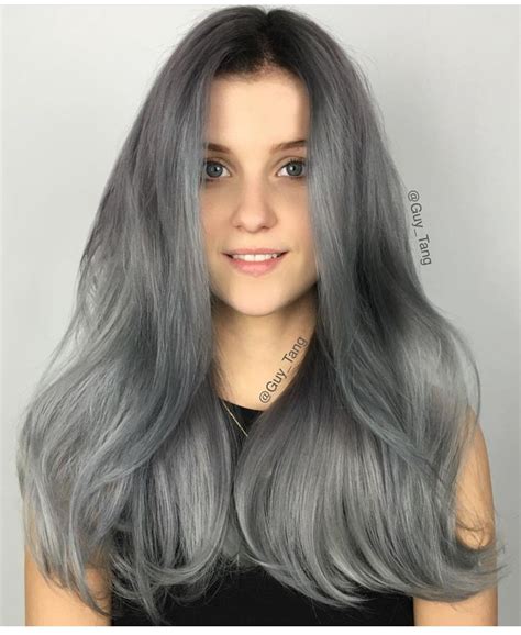 10 Smoky Gray Hair Color Fashion Style