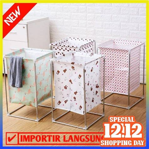 Laundry Bag Stand Multifungsi / Keranjang Baju Kotor Serbaguna - 100234