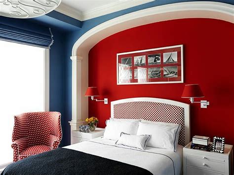 Blue Red Blue Walls Bedroom Red Bedroom Colors