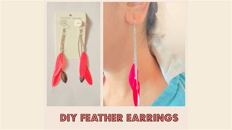 How To Make Feather Earrings Jewelry Series Craftziners 60 Youtube