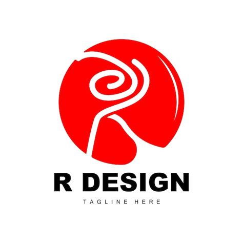 Letra R Logo Alfabeto Vetor Inicial R Design De Logotipo De Marca De