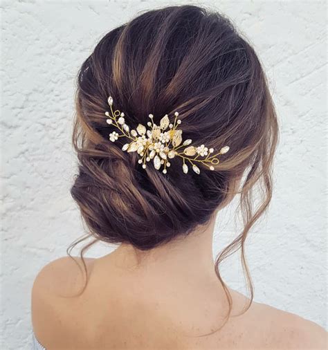 Fstrend Cystal Silver Bridal Hair Pins Bride Wedding Rhinestone Leaf