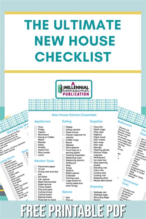 The Only New House Checklist You Need All 229 Essential Household