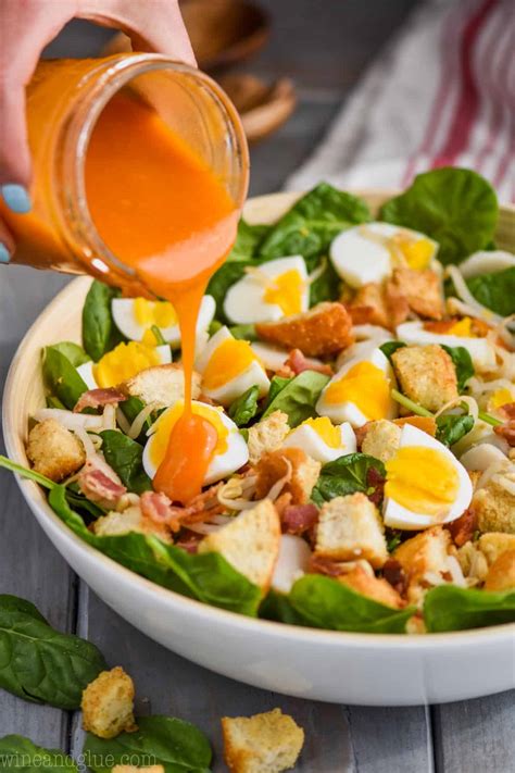 Spinach Bacon Salad With The Best Dressing Simple Joy