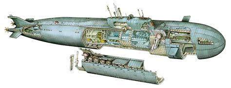 A Cutaway Of K 141 Kursk An Oscar Ii Class Nuclear Powered Cruise