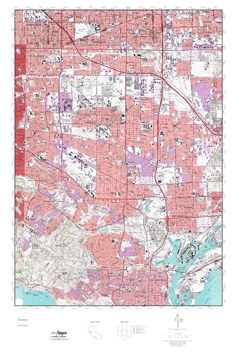 MyTopo Torrance, California USGS Quad Topo Map