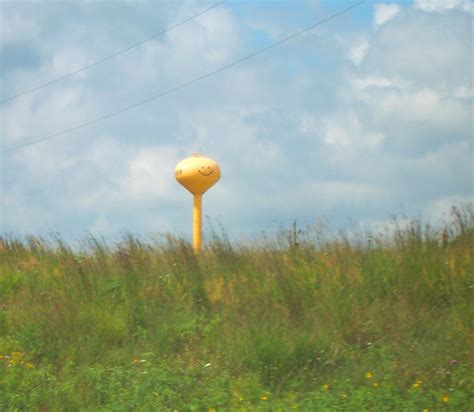 Road Trip Smiley Face Water Tower In Adair Iowa Jim Laux Flickr