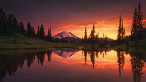 3840x2160 Lake Mountains Sunset 4k Wallpaper Hd Nature