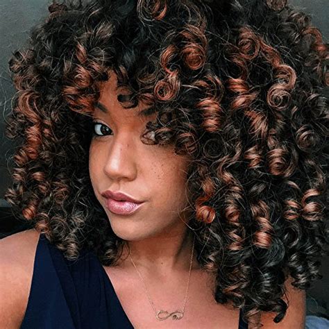 Aisi Queens Afro Wig Synthetic Kinky Curly Wig For Women Dark Brown Curly Hair With Bangs Tone
