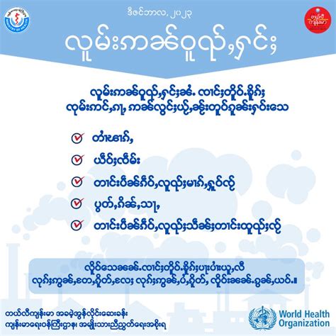 Air Pollution Awareness In Ethnic Language December2023 တယ်လီကျန်းမာ