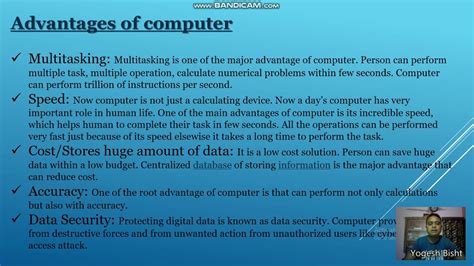 Computer security is used to keep hackers from gaining valuable information from someone else's. Advantages & Disadvantages of Computers - YouTube