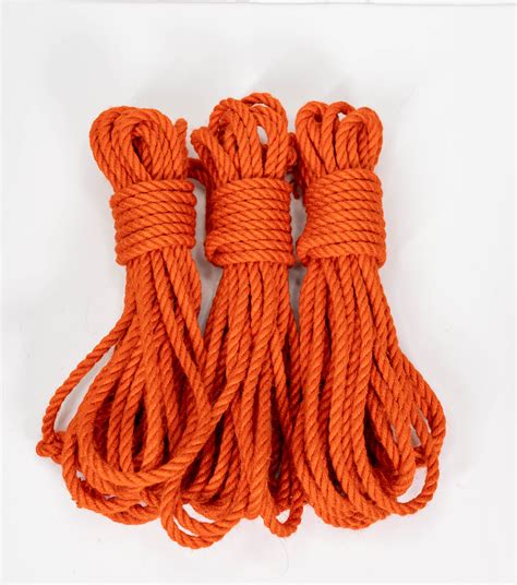 Orange 6mm Jute Rope — Kinbaku Studio