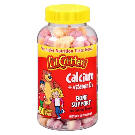 We asked an expert how worried you should be. L'il Critters Kids Calcium & Vitamin D3 Dietary Supplement ...