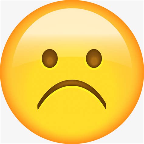Sad Face Emoji Clipart Png Goimages Zone