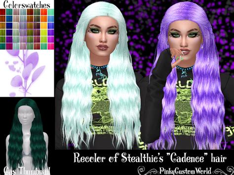The Sims Resource Retexture Of Cadence Hair By Stealthic