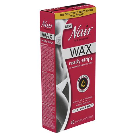 Nair Hair Remover Wax Ready Strips For Legs And Body 40 Count Wax And Hair Removal Meijer