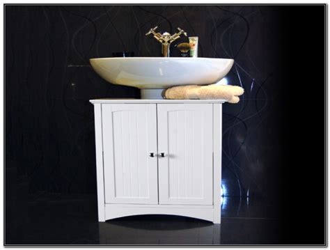 We have put them together in sets, complete with cabinet, sink and faucet, so you can just buy them in one click. Under Pedestal Sink Storage Cupboard - Sink And Faucets ...
