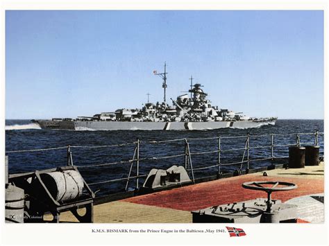 Bismarck Battleship Wallpaper Hd Color