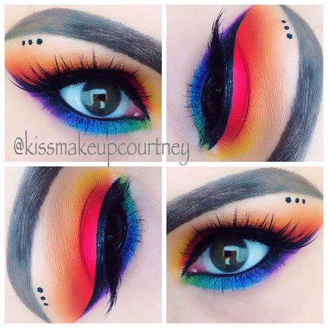 Rainbow Eye Makeup Rainbowbrite Rainbow Eye Makeup Dramatic Eye