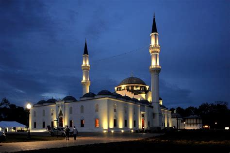 Golden Hour And Blue Hour At The Diyanet Center Mosque Washington