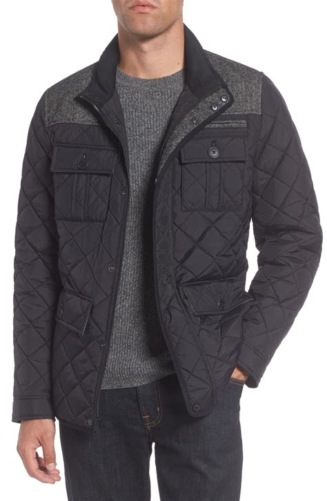 Vince Camuto Diamond Quilted Full Zip Jacket Nordstrom Mens Outfits