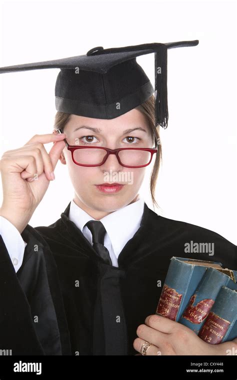 University Graduate Wearing A Graduation Cap Stock Photo Alamy