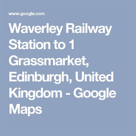 Along with the old railway station in kuala lumpur (same architect) it is one of the most beautiful examples of colonial architecture. Waverley Railway Station to 1 Grassmarket, Edinburgh ...