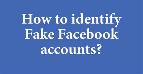 How To Identify Fake Facebook Accounts Random Tools