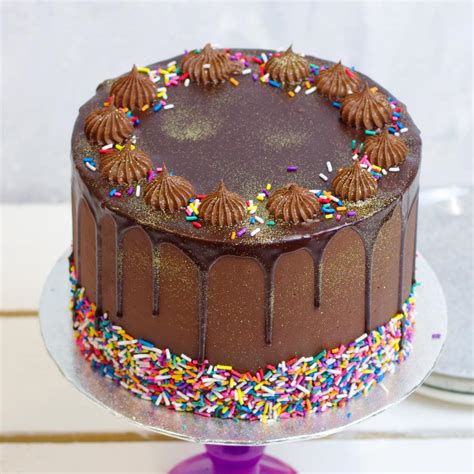 How to order custom cakes link. Chocolate Birthday Cake - Cupcakes London