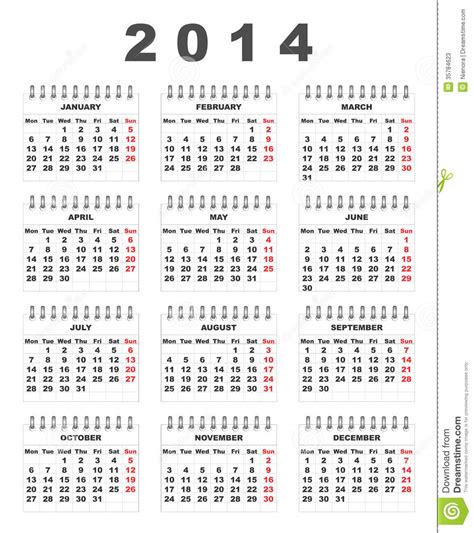 Week Number Calendar 2014 Viewing Gallery