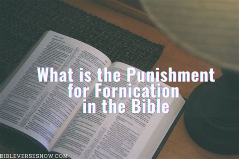 What Is The Punishment For Fornication In The Bible 11 Powerful Verses