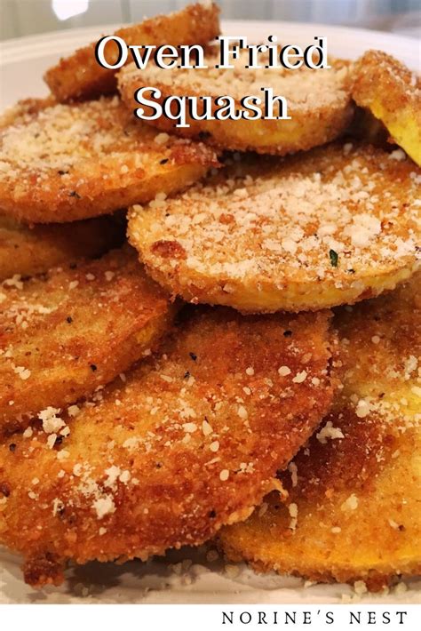 Fresh Yellow Summer Squash Breaded And Oven Fried And Sprinkled With