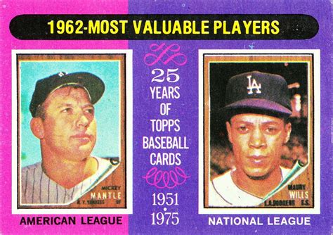 1975 Topps Its Far Out Man 200 1962 Most Valuable Players