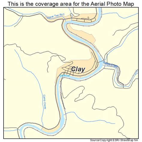 Aerial Photography Map Of Clay Wv West Virginia