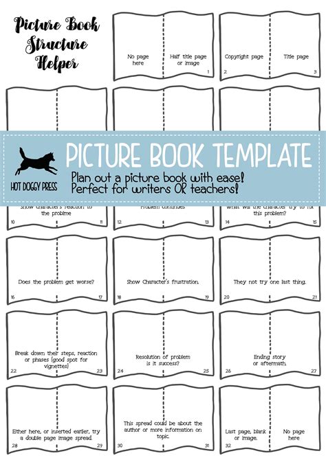 Picture Book Template For Writers Create Your Own Etsy